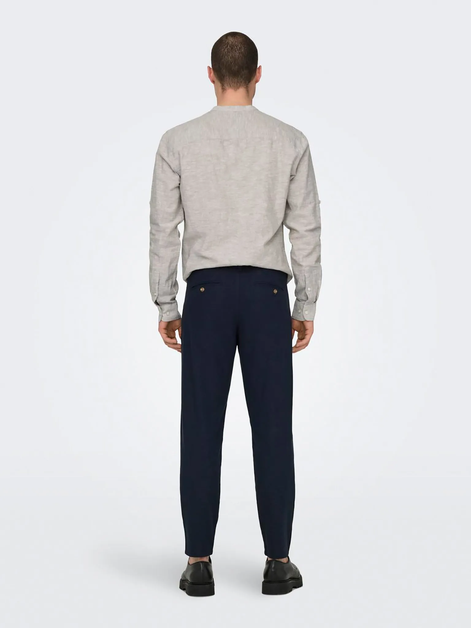 Ανδρικό παντελόνι ONSLEO CROP LINEN MIX 0048 PANT 22025785 | 22025785