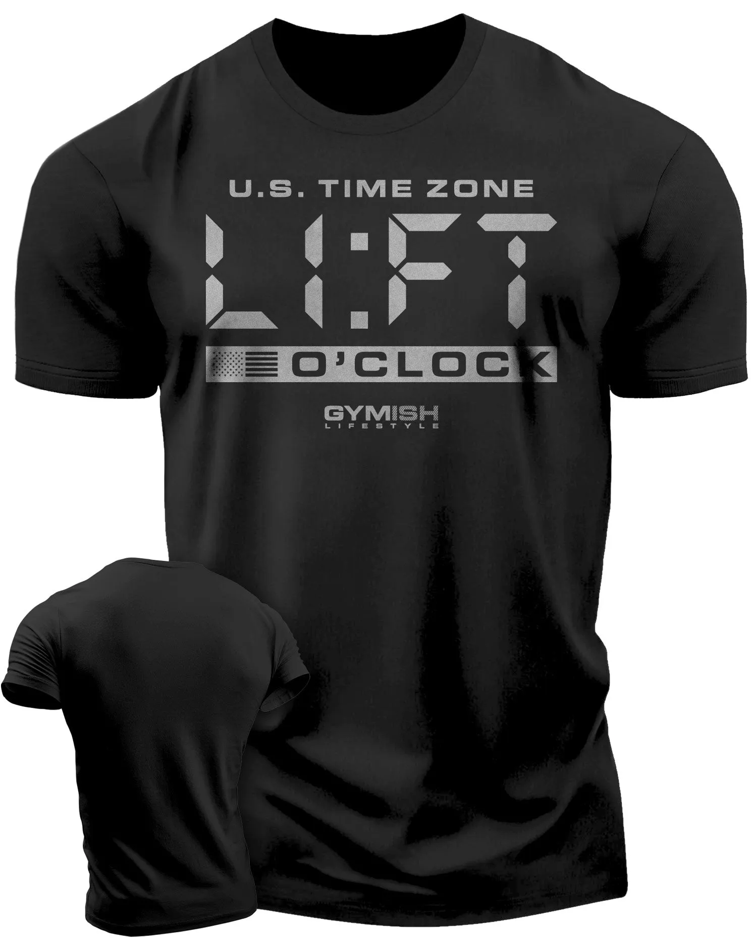 089. Lift O'Clock Funny Motivational Workout T-Shirt for Men