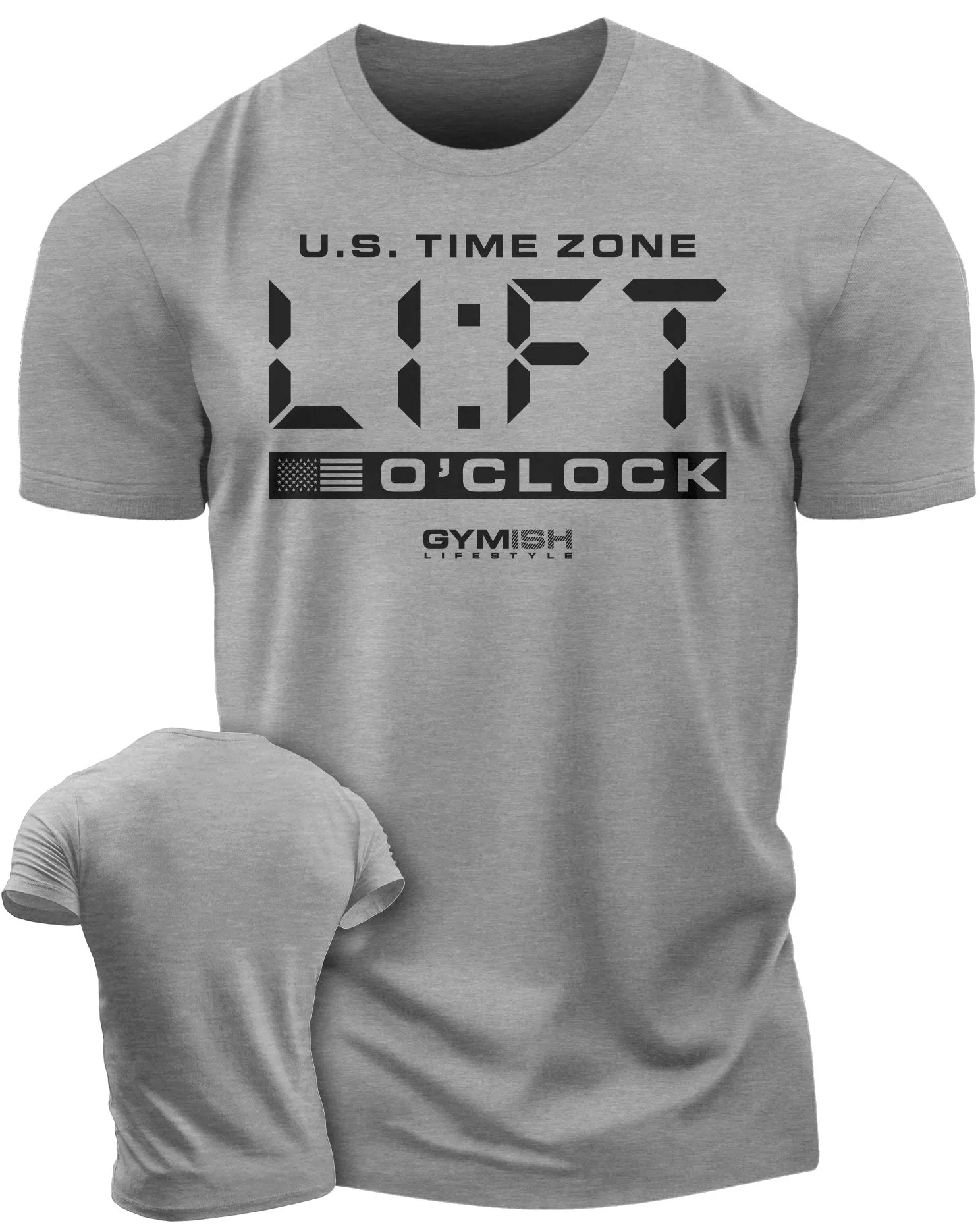 089. Lift O'Clock Funny Motivational Workout T-Shirt for Men