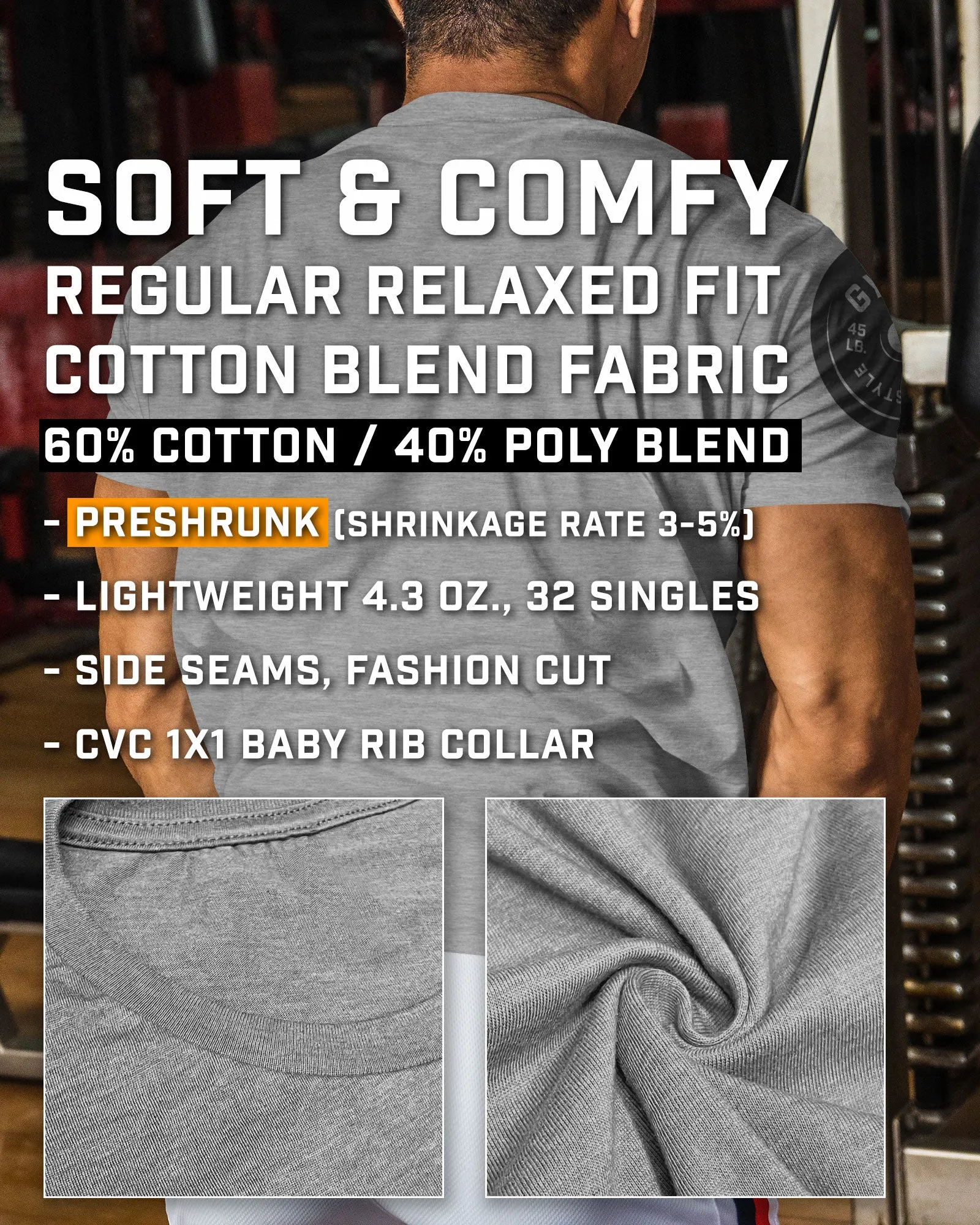 089. Lift O'Clock Funny Motivational Workout T-Shirt for Men