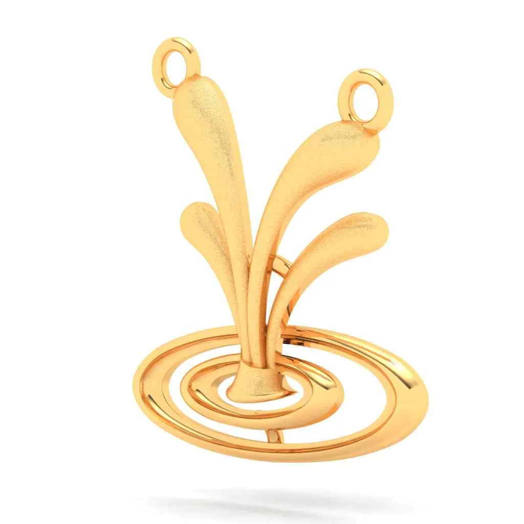 14k Gold Pendant Solid Droplet Design From Online Exclusive