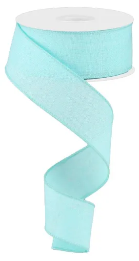 1.5" Ice Blue Royal Faux Burlap Ribbon - 10Yds