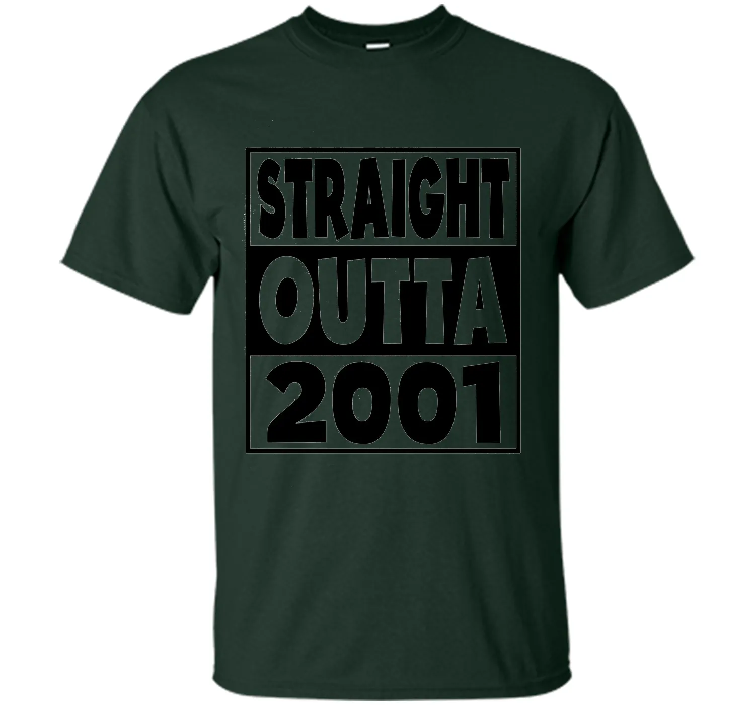 16th Birthday Gift T-Shirt Straight Outta 2001 White