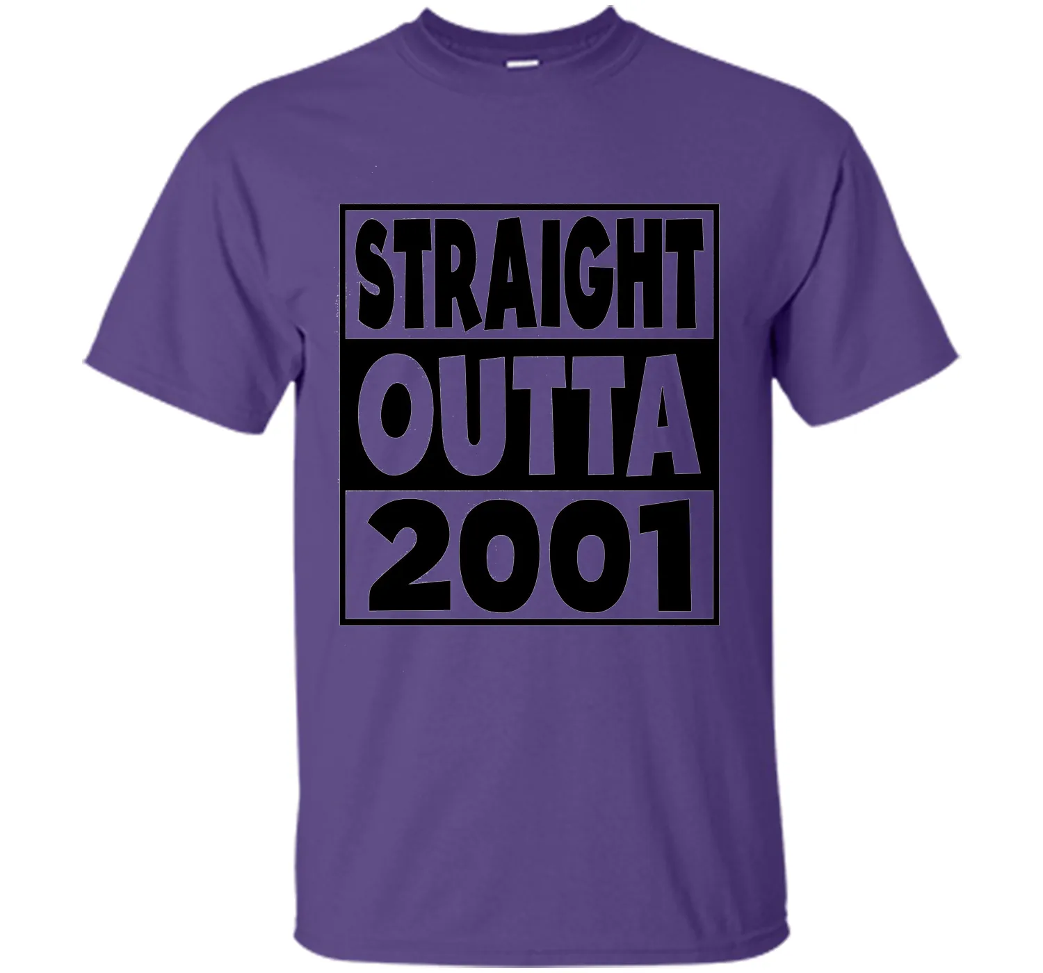 16th Birthday Gift T-Shirt Straight Outta 2001 White