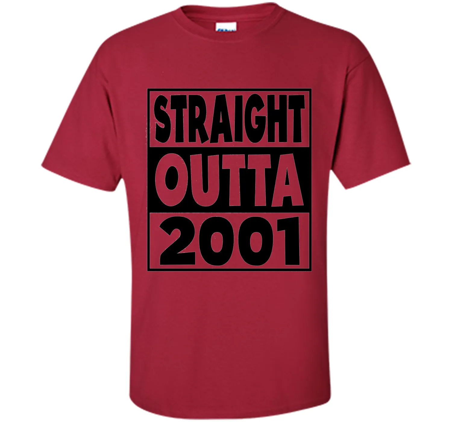 16th Birthday Gift T-Shirt Straight Outta 2001 White