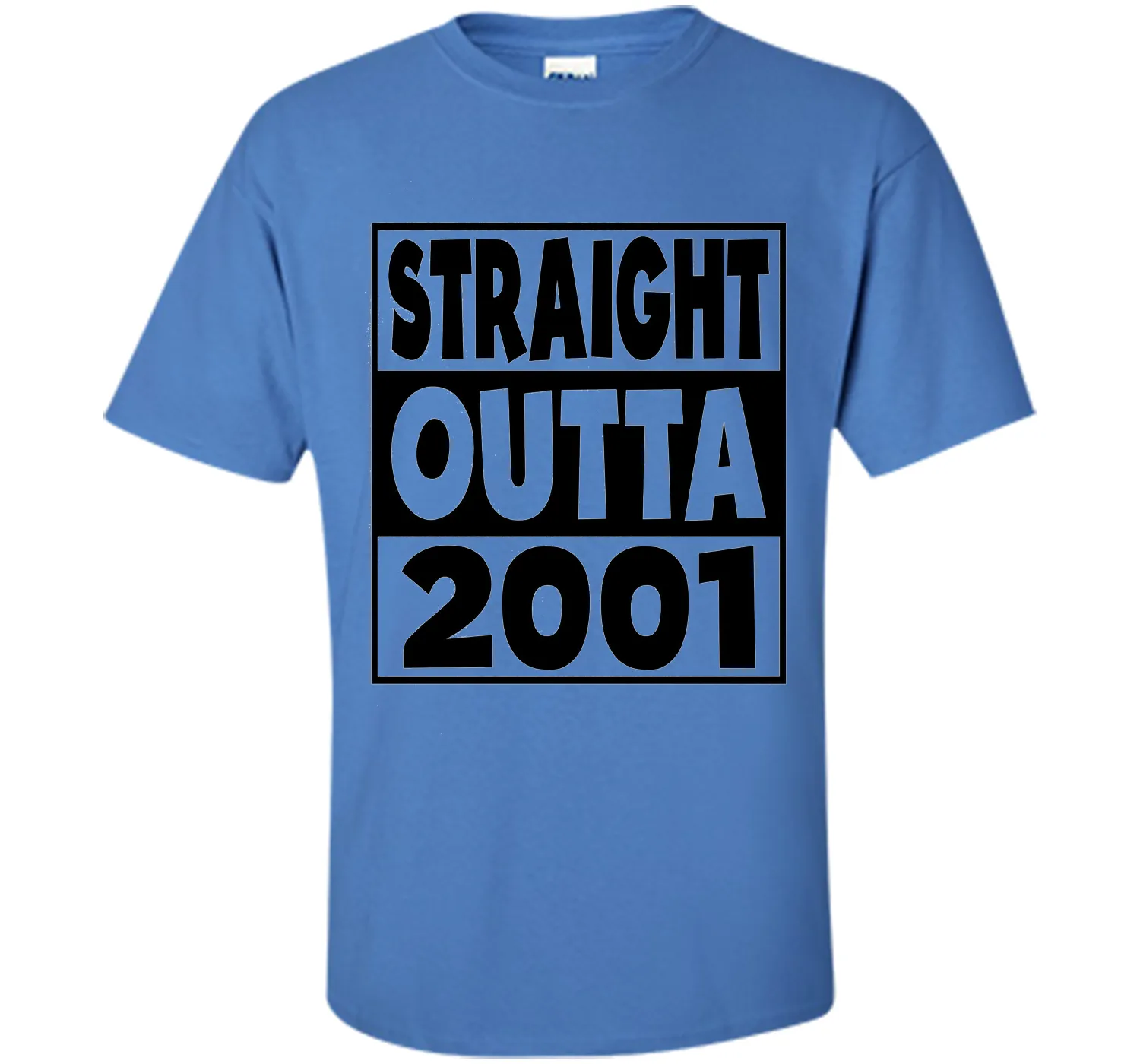 16th Birthday Gift T-Shirt Straight Outta 2001 White