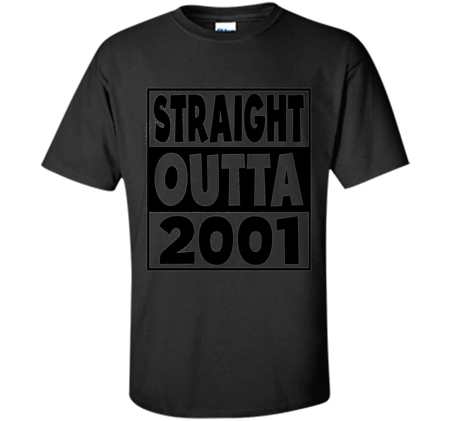 16th Birthday Gift T-Shirt Straight Outta 2001 White