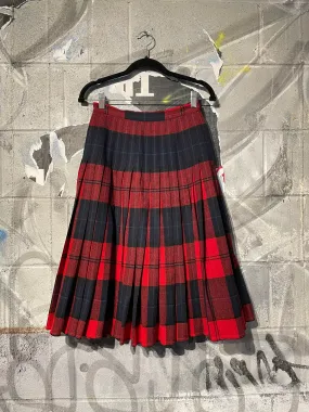 1980s Pendleton Reversible Pleated Skirt