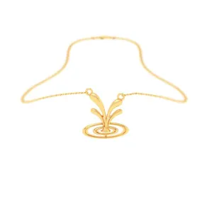 22k Gold Pendant With Solid Droplet Design From Online Exclusive