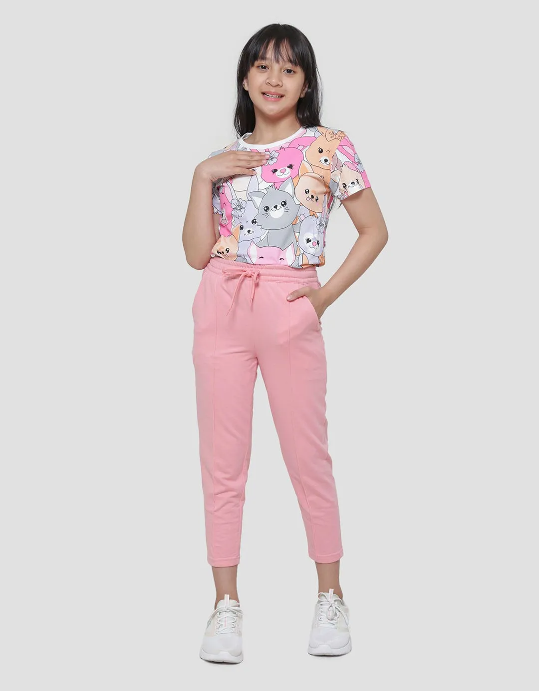 Aero Basic Plain Celana Panjang Anak Perempuan