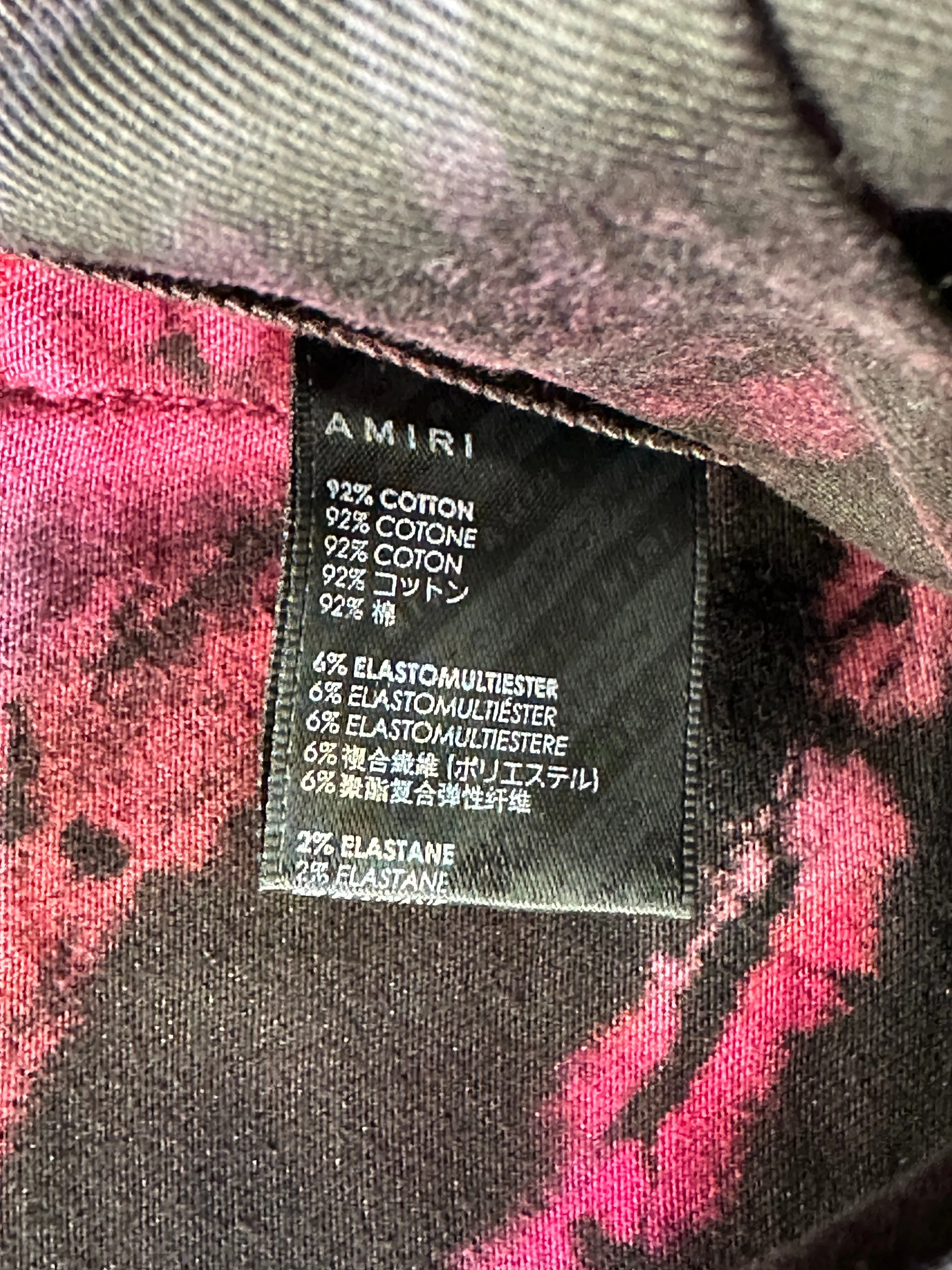 Amiri Black Multicolor Tie-Dye Jeans