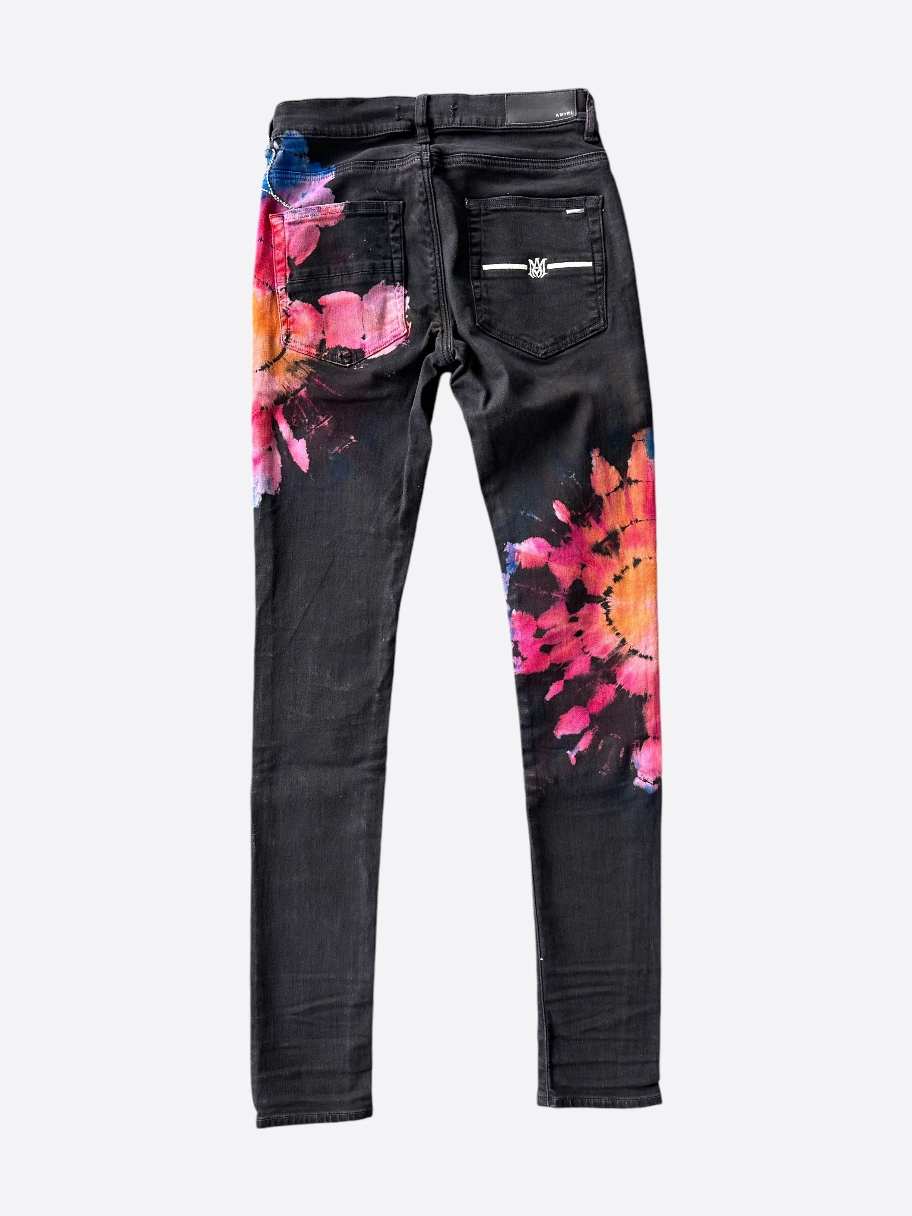 Amiri Black Multicolor Tie-Dye Jeans