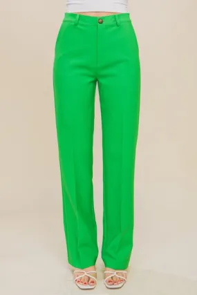 Apple High Waist Straight Pants