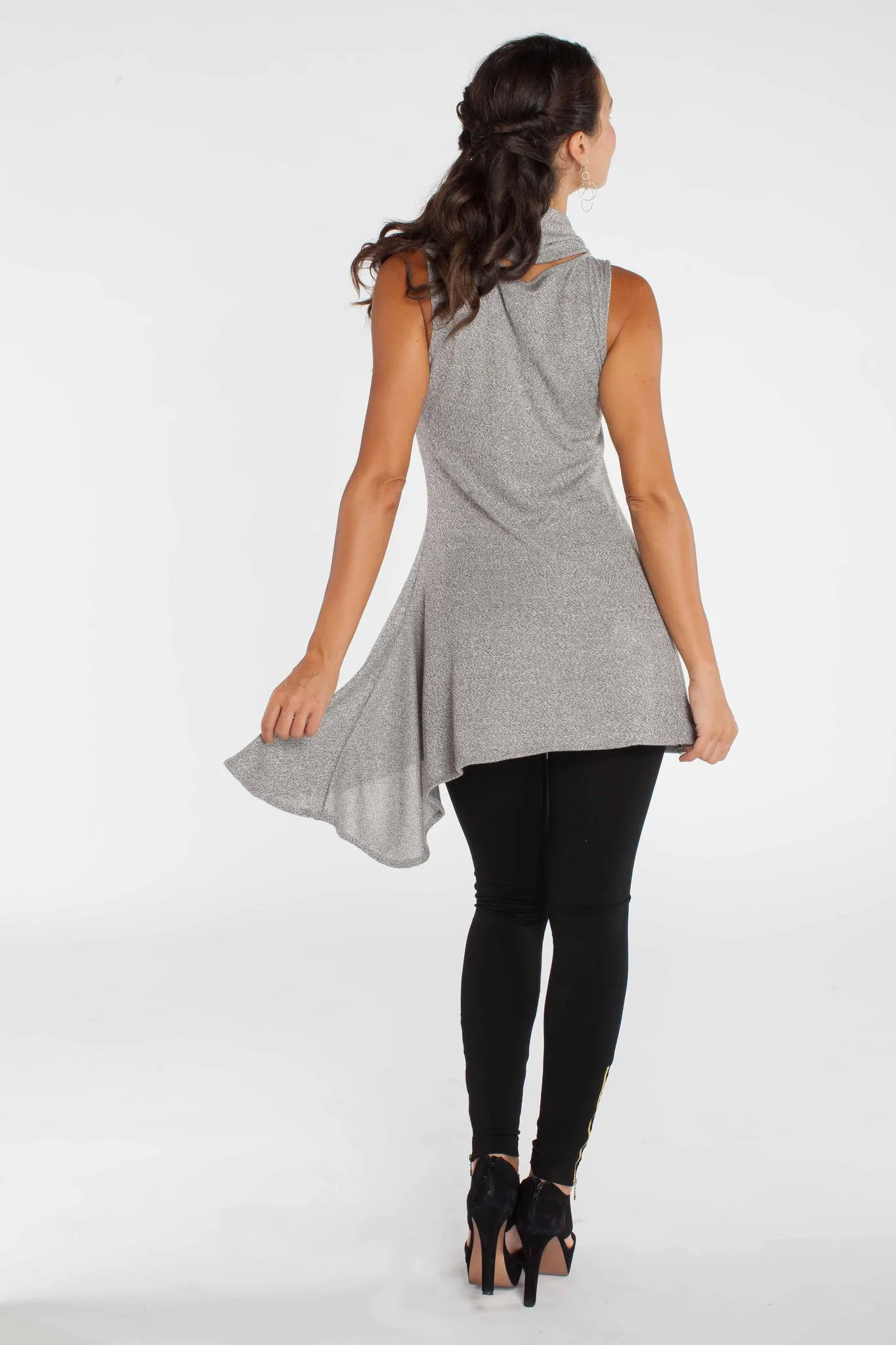 Asymmetrical Tunic - Grey