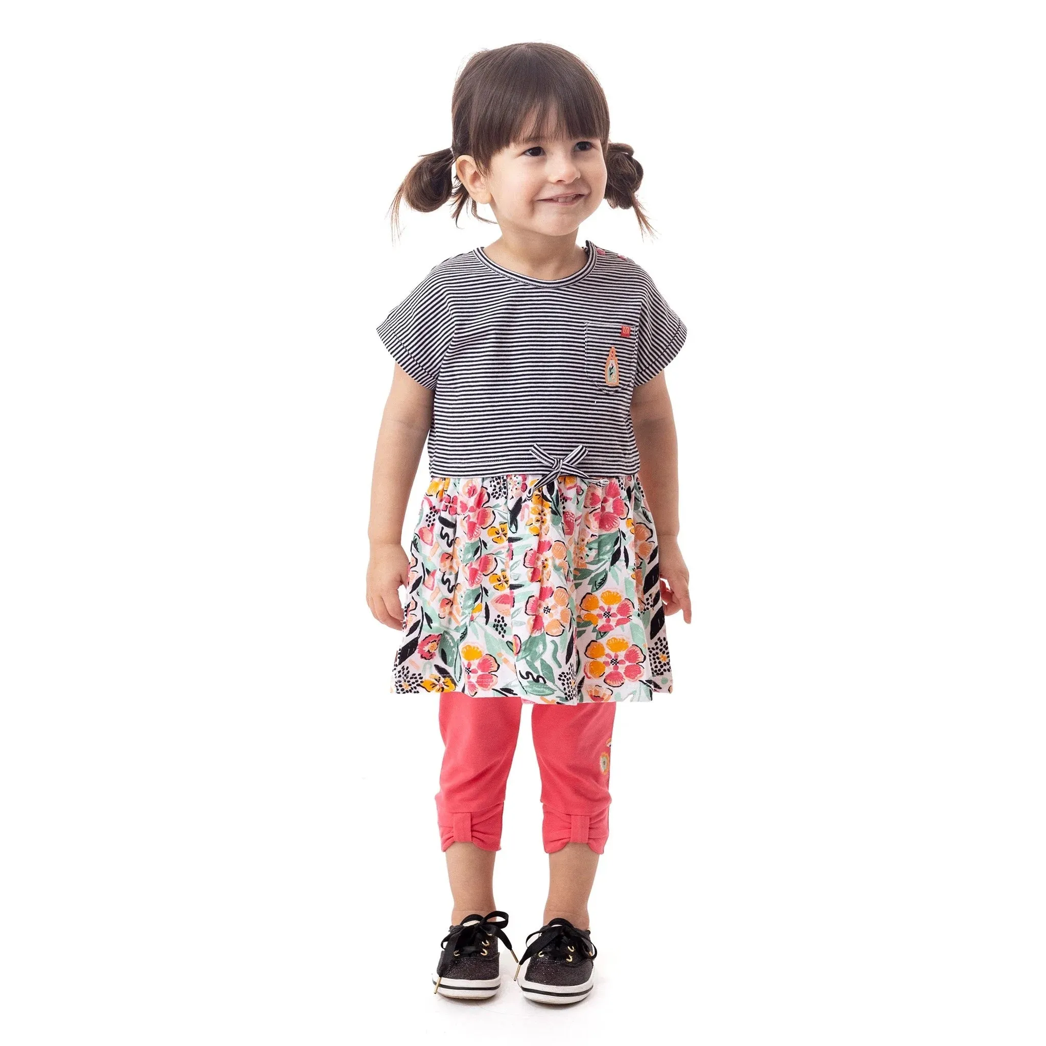 Baby Black and Coral Tunic dress - Nano