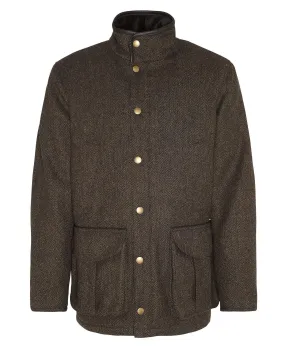 Barbour Hereford Tweed Wool Jacket - Olive