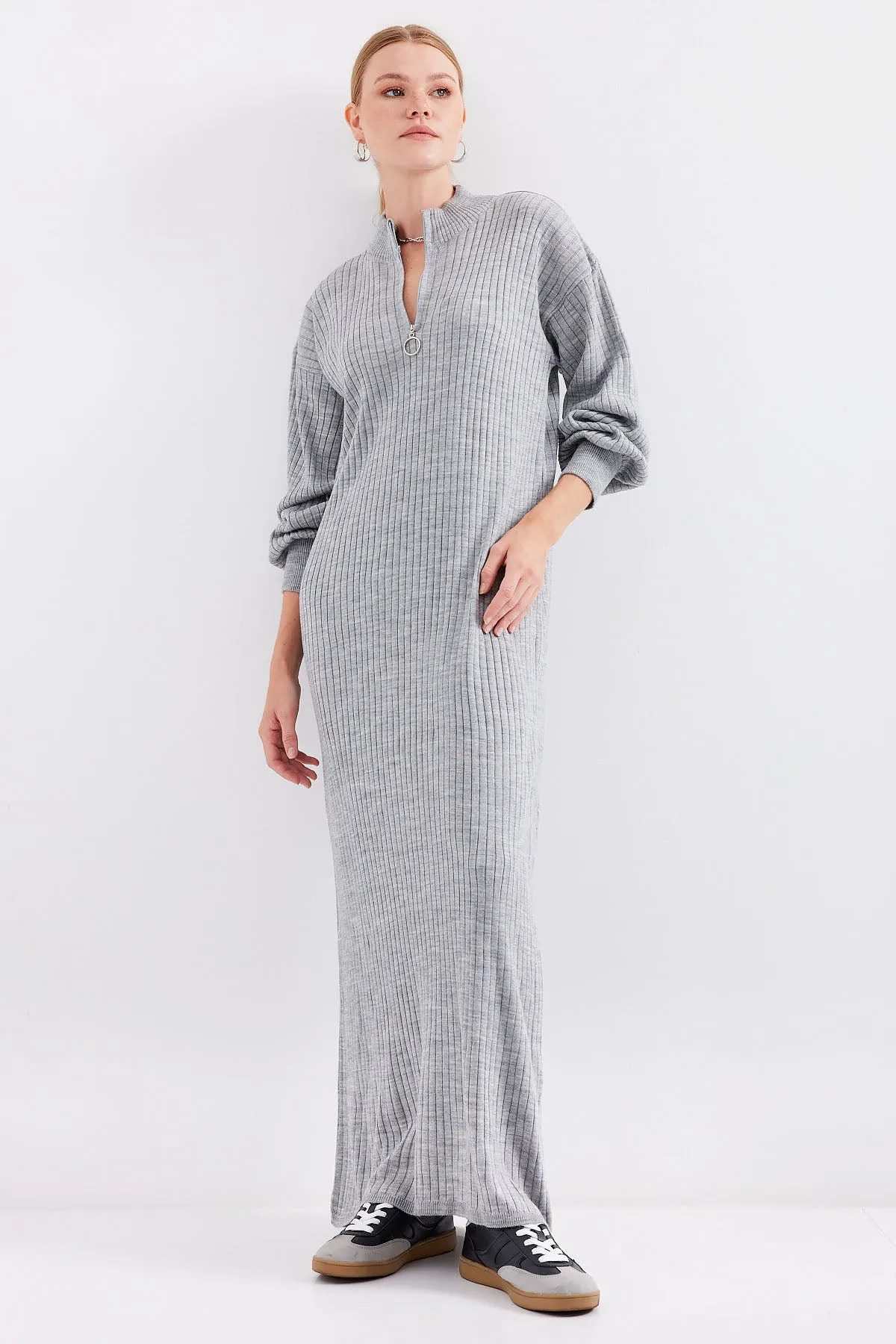 BGD Women Knit Dress - Grey - Avondale