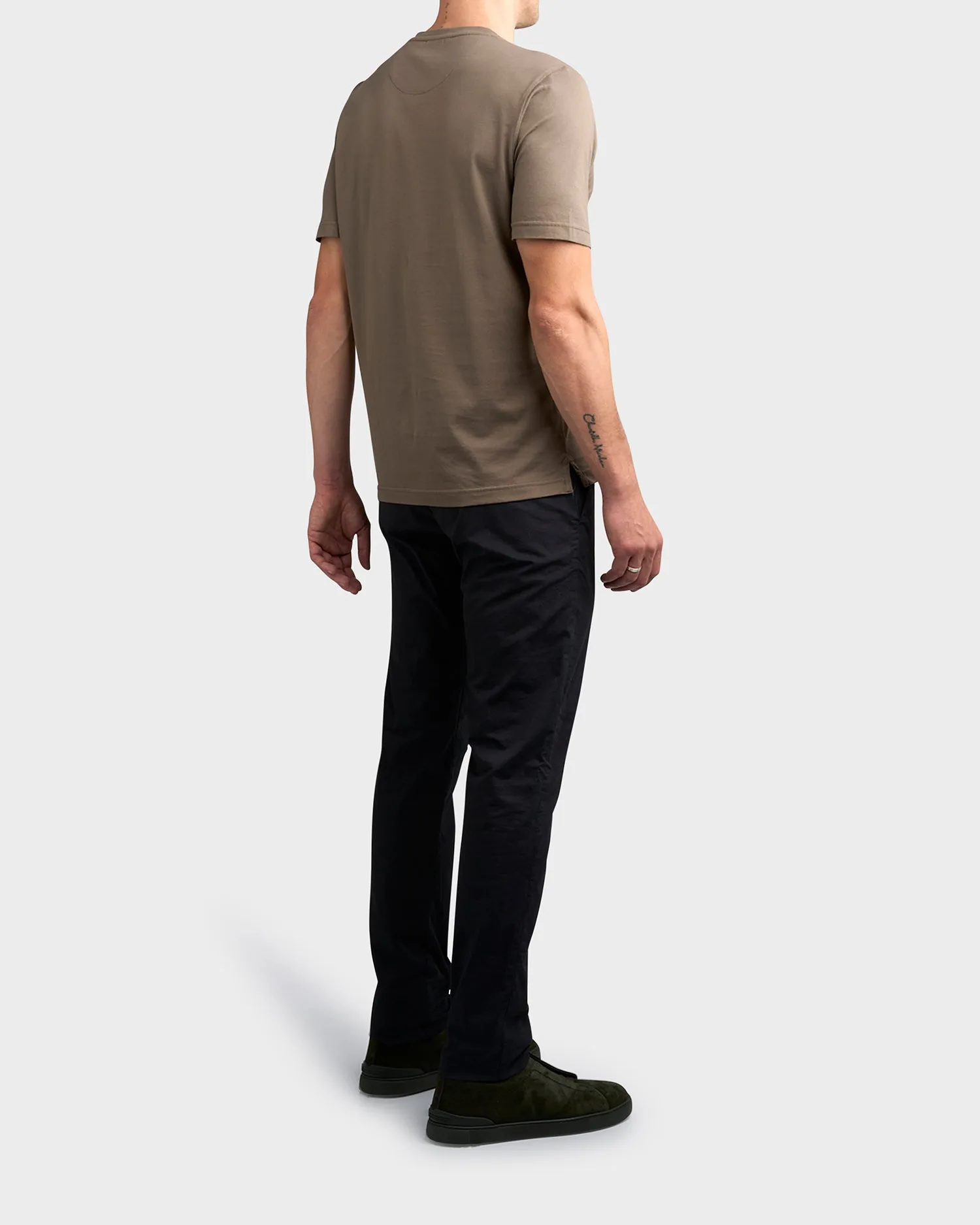 Black Cotton Chinos