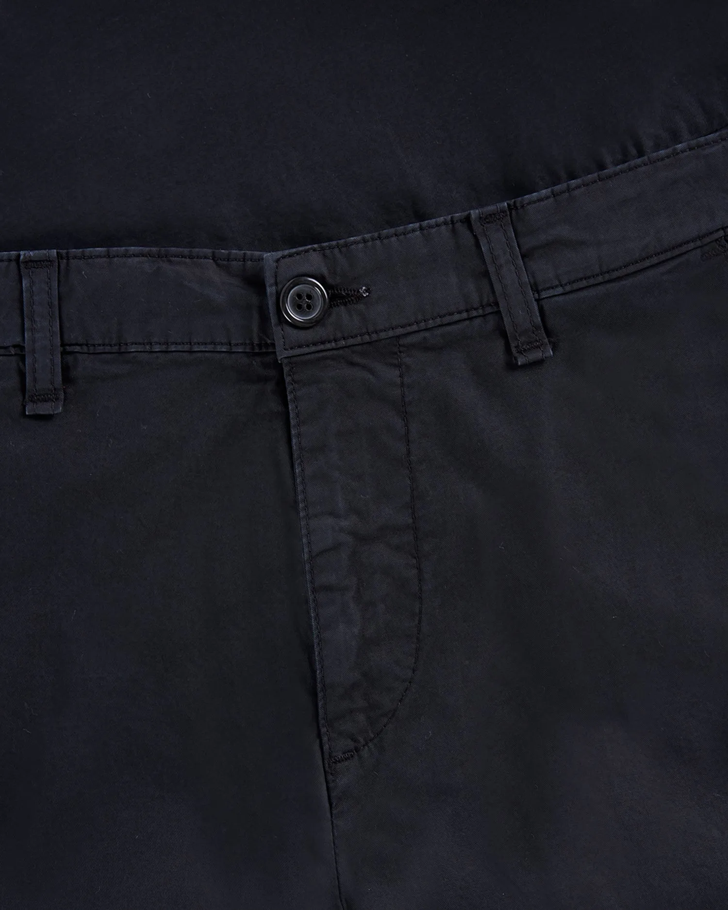 Black Cotton Chinos