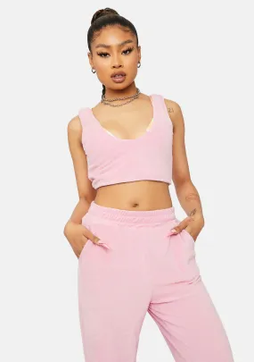 Blush Downtime Bliss Terry Tank Joggers Set