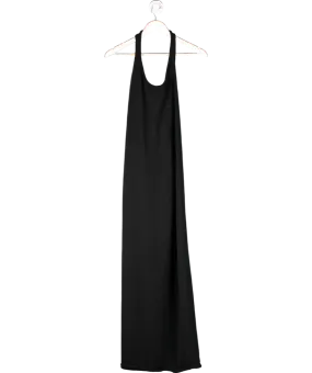 BOA Black Crochet Knit Asymmetric Dress UK XS