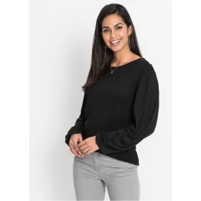 Bodyflirt Black Puff Sleeves Tunic