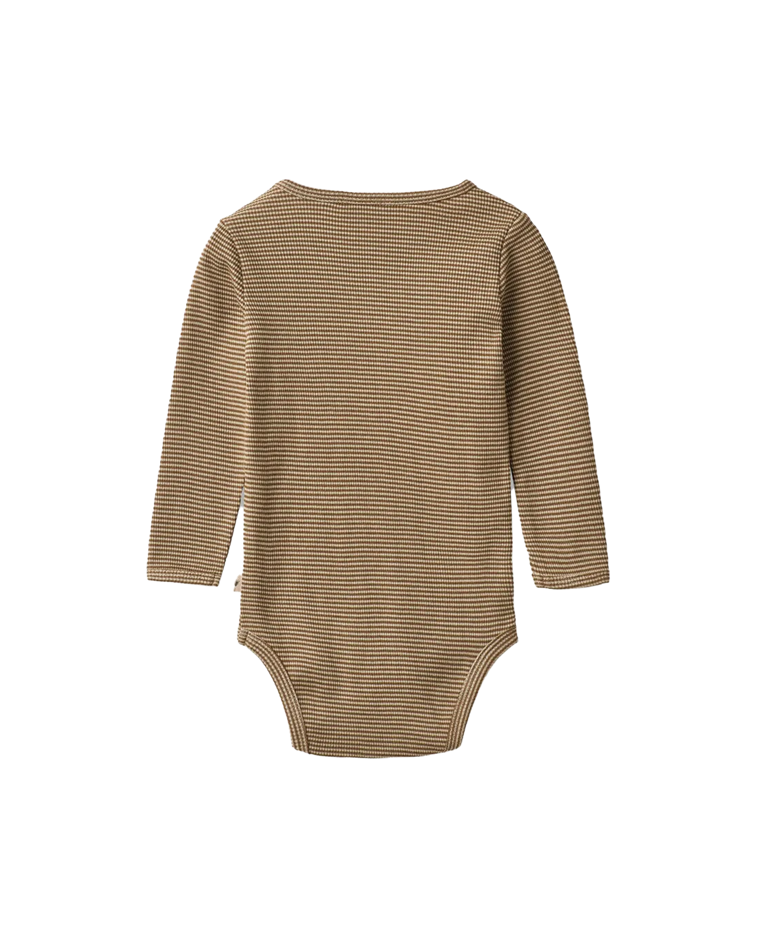 BODYSUIT WHEAT BEIGE RIB STRIPE