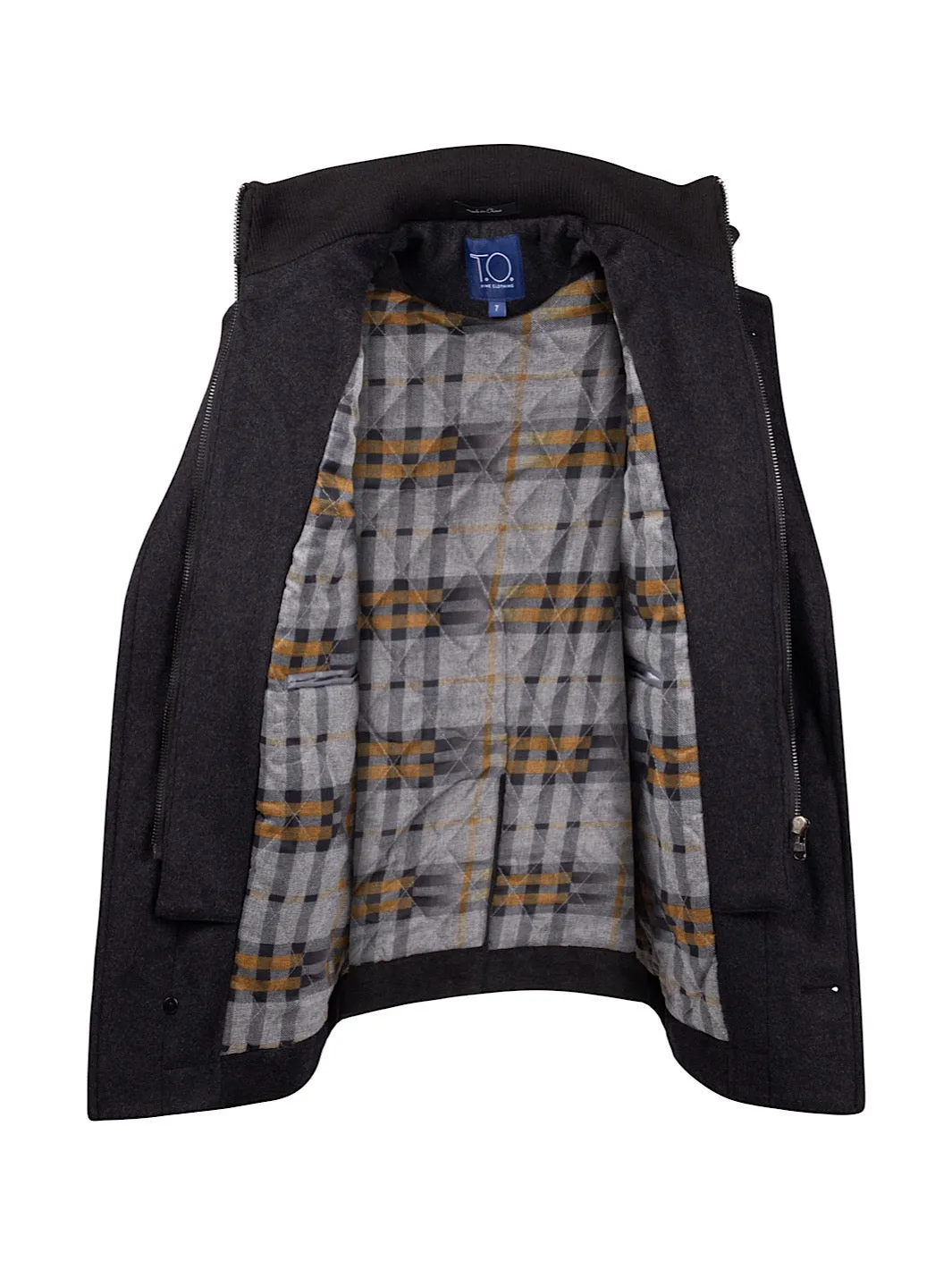 Boy's Orlando Wool Three Quarter Coat