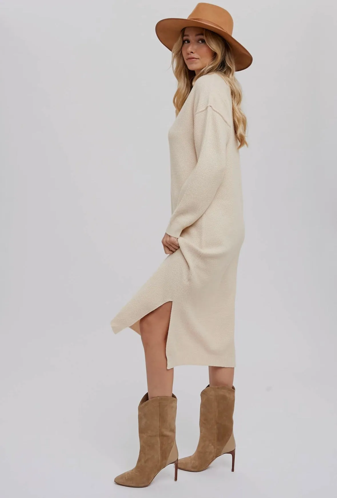 Button front mindi dress