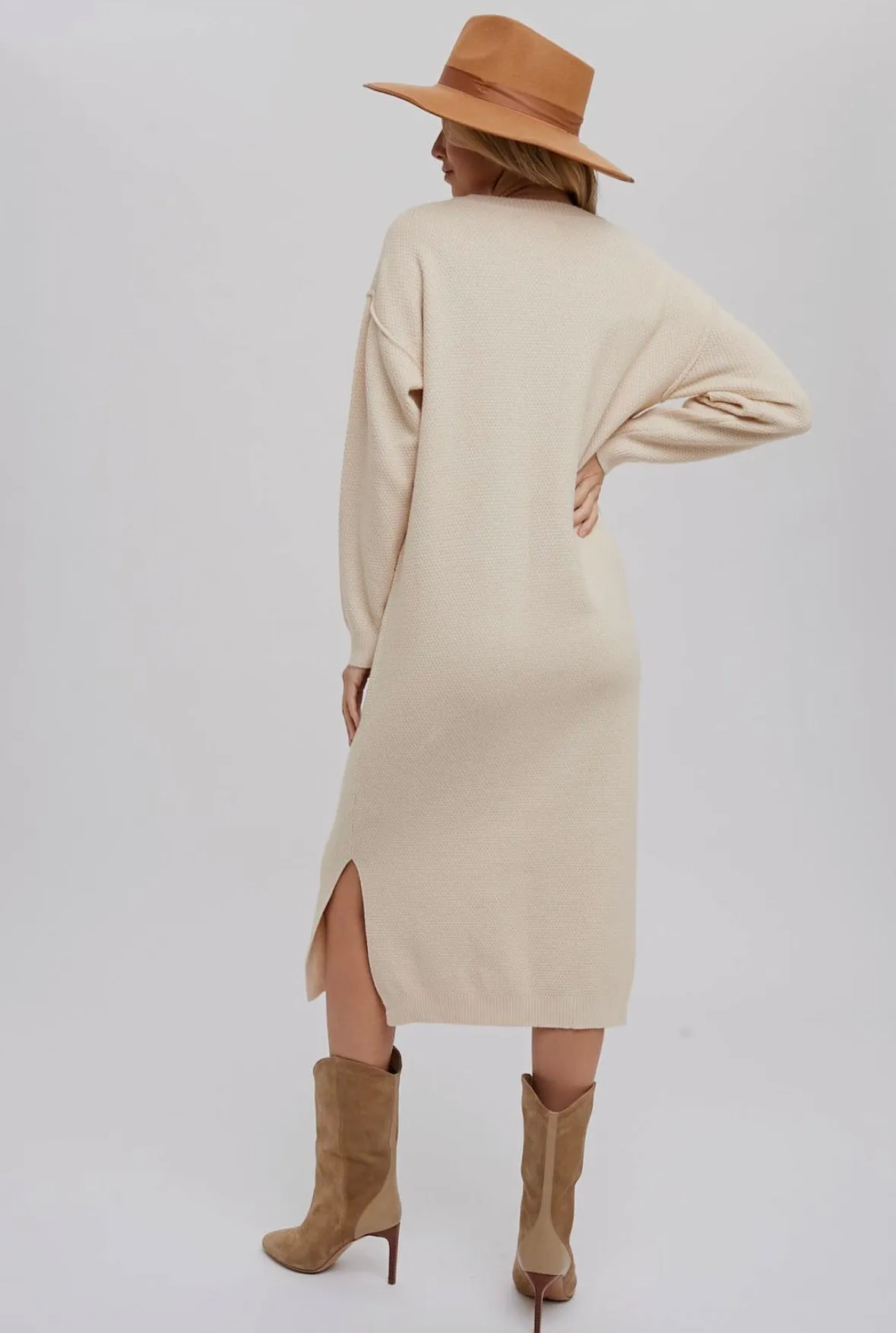 Button front mindi dress