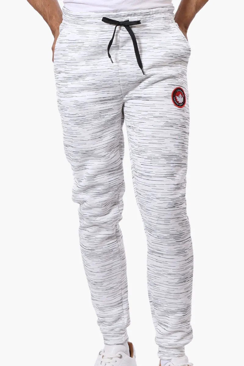 Canada Weather Gear Patterned Tie Waist Joggers - White