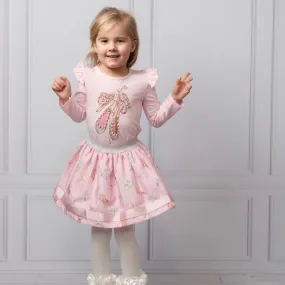 CARAMELO KIDS - Ballet Pump Skirt Set - Pink