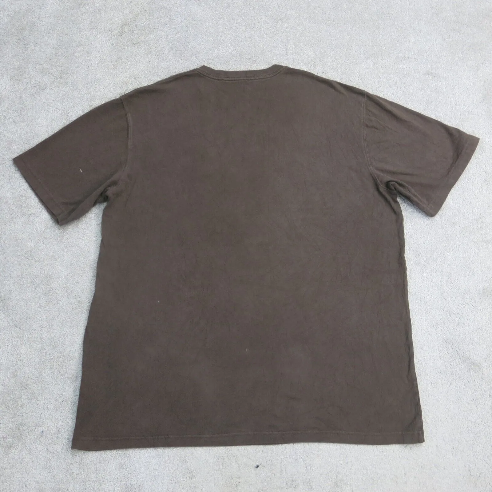Carhartt Shirt Mens 2XL Brown Short Sleeve Crew Neck Tee Original Fit Casual