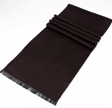Casual Long Solid Color Scarf For Men