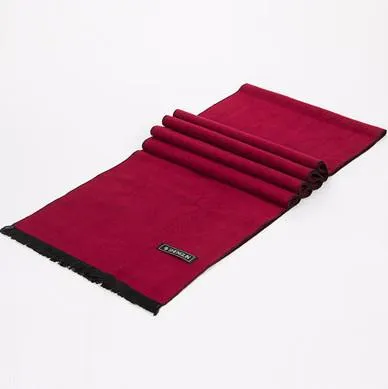 Casual Long Solid Color Scarf For Men