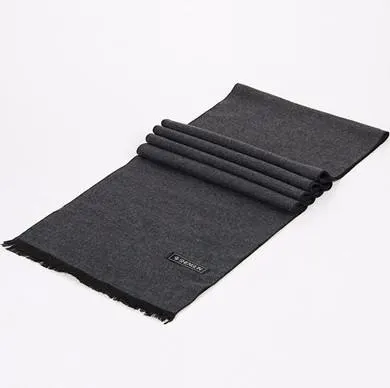 Casual Long Solid Color Scarf For Men