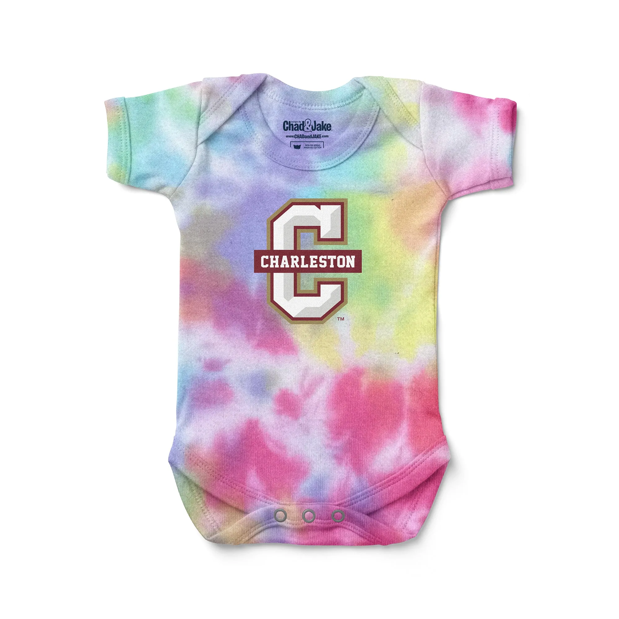 Charleston Cougars Logo Tie Dye Bodysuit
