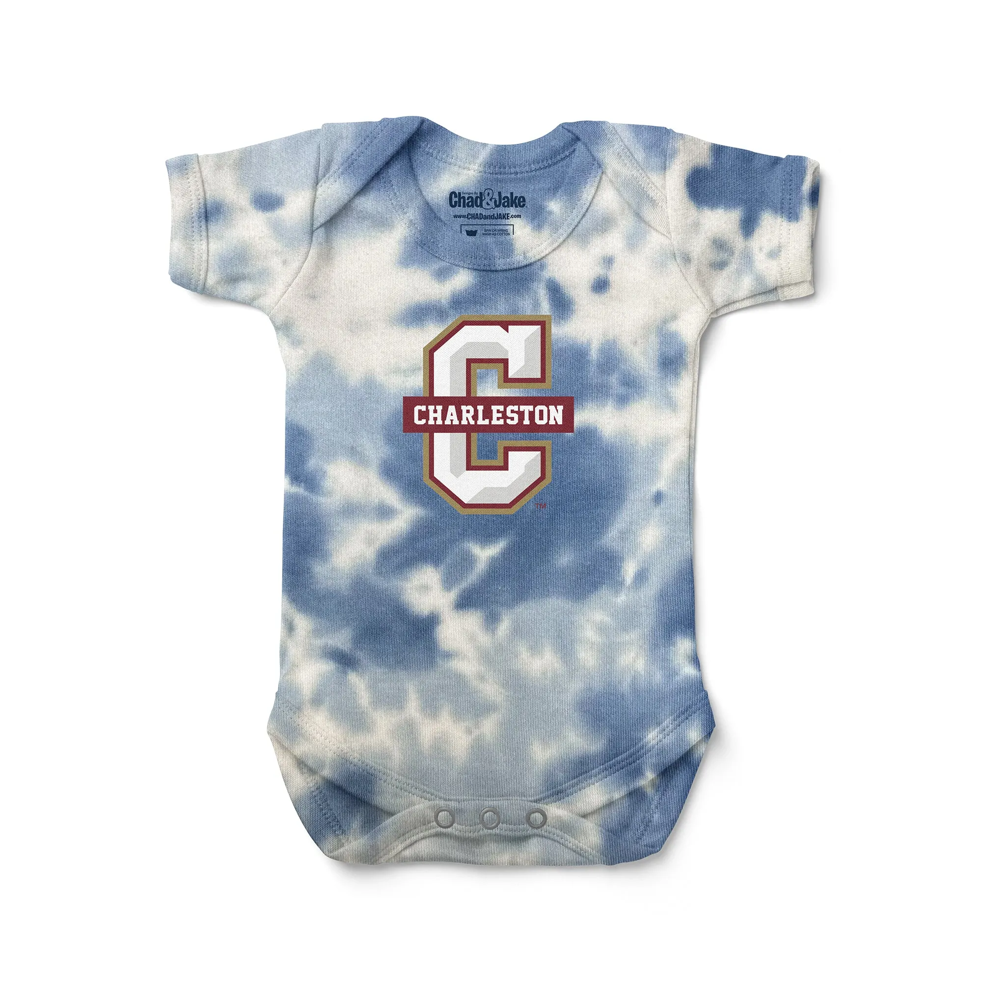 Charleston Cougars Logo Tie Dye Bodysuit