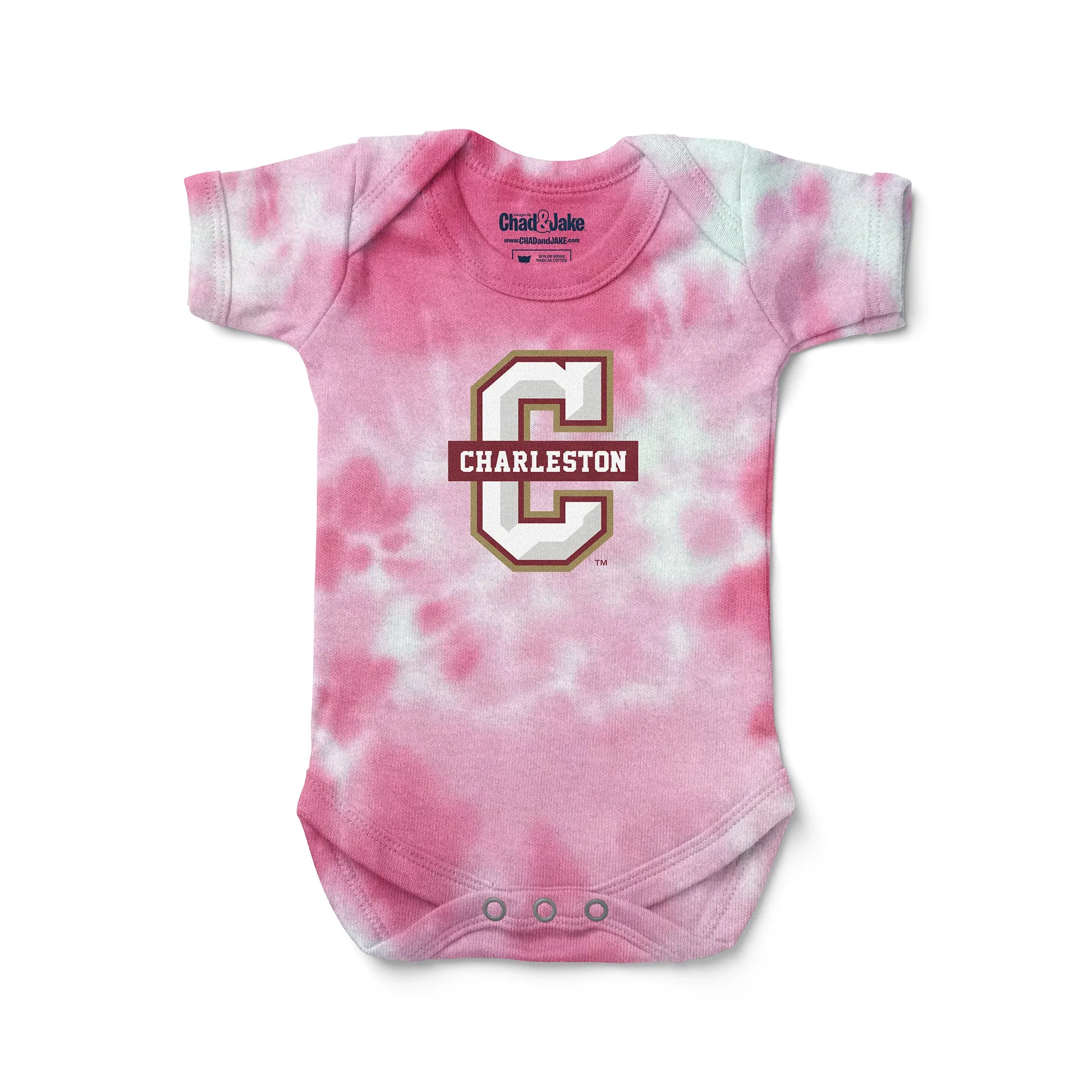 Charleston Cougars Logo Tie Dye Bodysuit