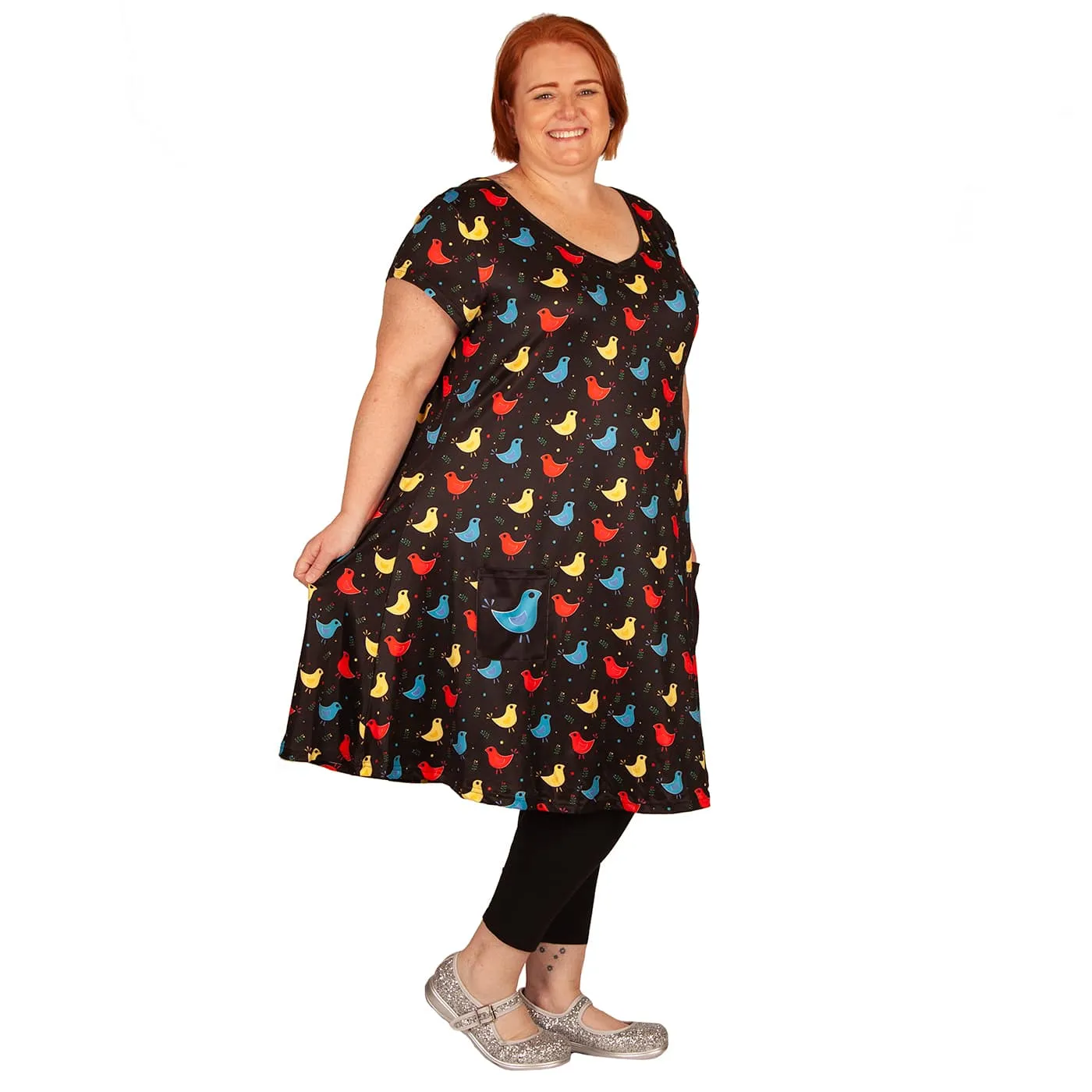 Chirp Tunic Dress With Pockets