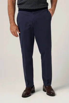 Christian Kimber Italian Melange Chino - Navy - LUCKY LAST