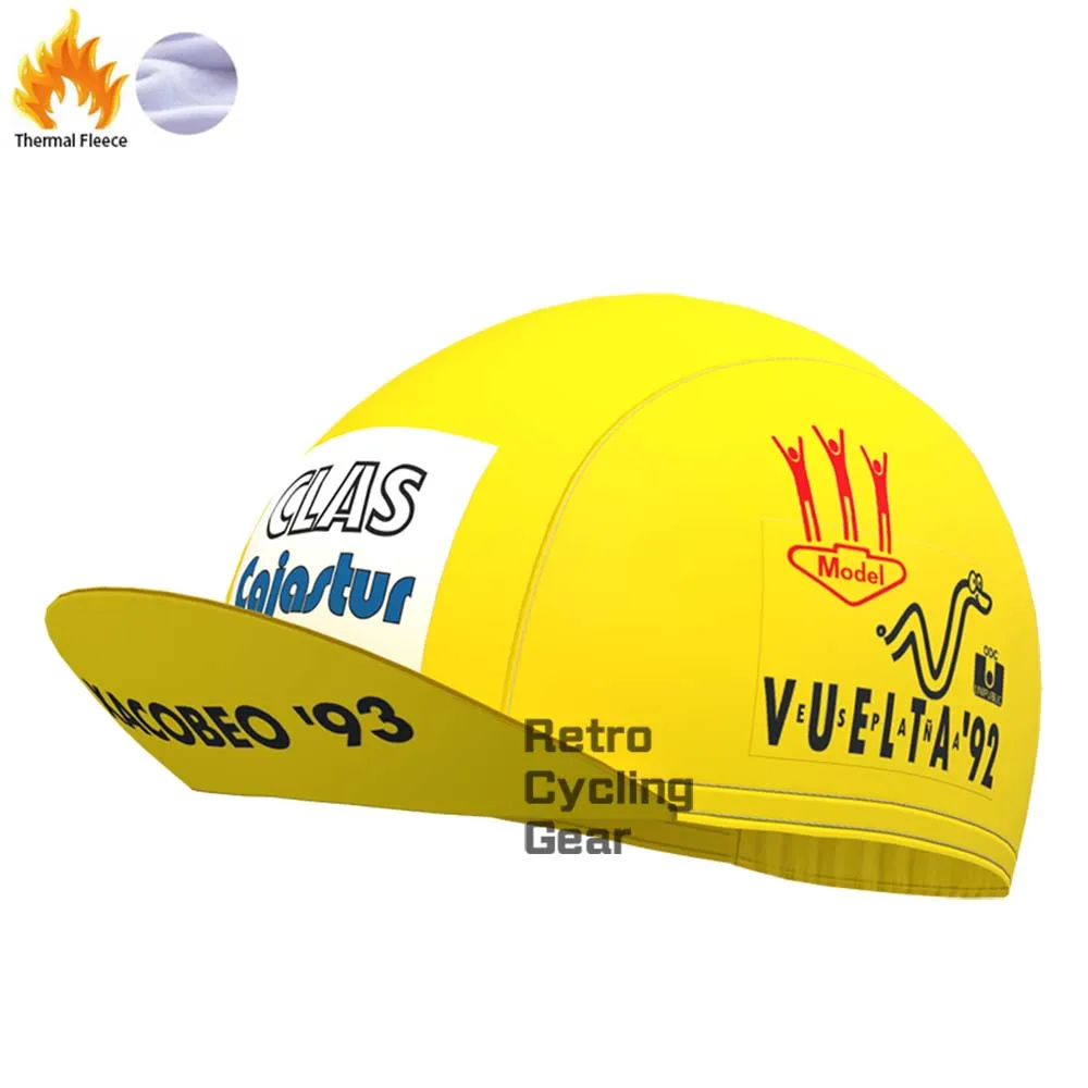 CLAS Yellow Fleece Retro Long Cycling Kits