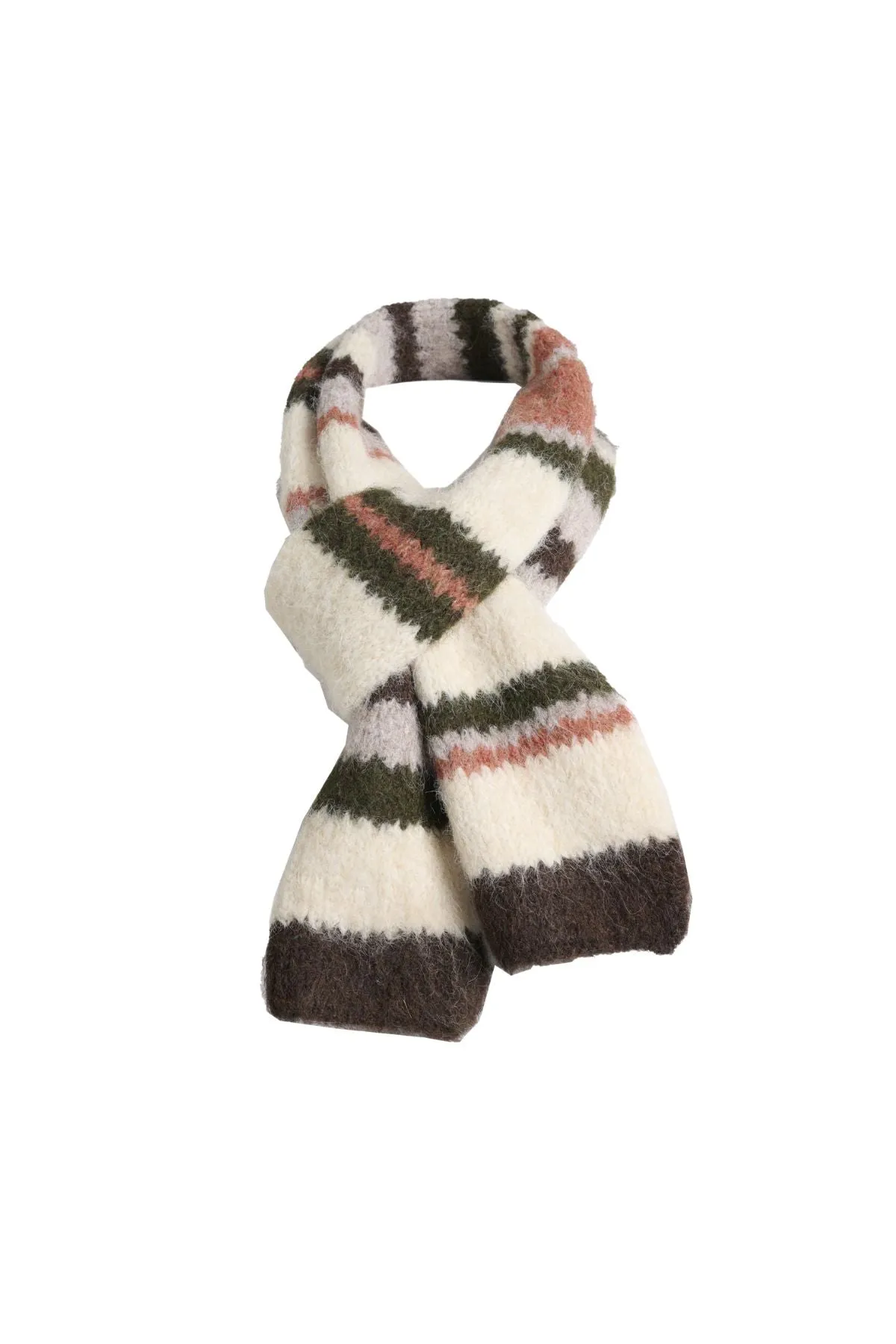 Colorado Knit Scarf Earth in Mohair