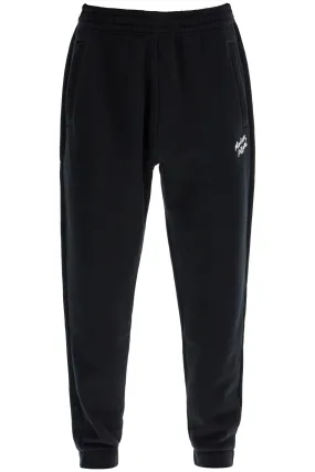 comfort joggers with embroidery NM01124KM0307 BLACK/WHITE BICOLOR