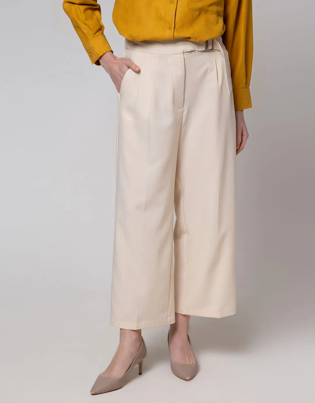 Connexion Long Pants Belted Tailored Trouser
