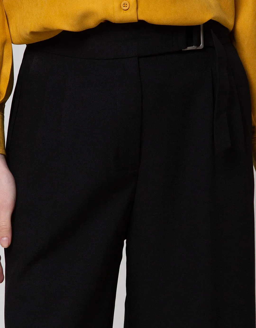Connexion Long Pants Belted Tailored Trouser