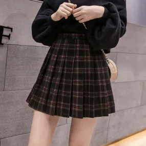 Connie - pleated Spring skirt high waist thin skirt