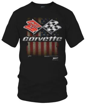 Corvette c3 Flag - Corvette C3 Flag logo shirt