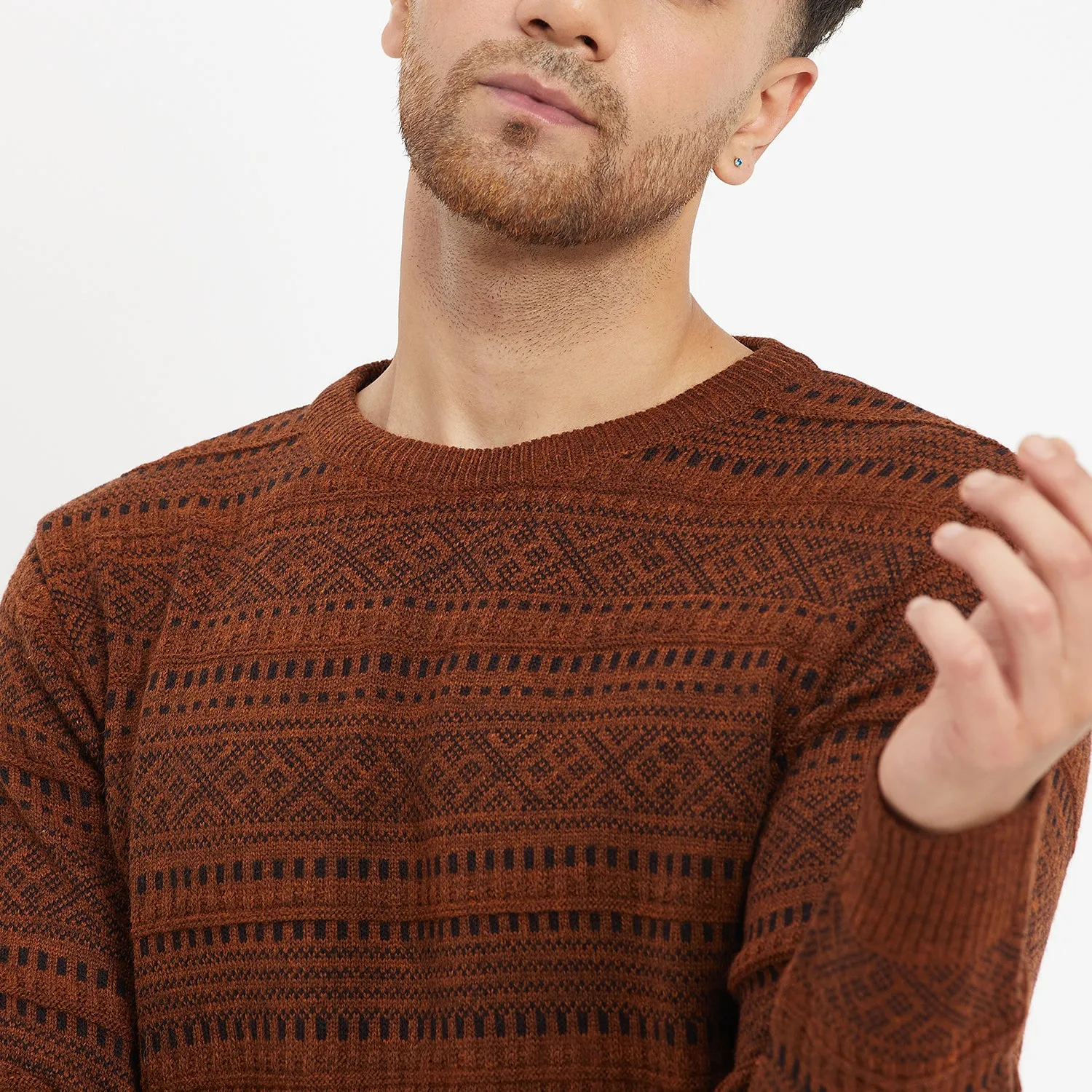 Duke Stardust Men Full Sleeve Round Neck Sweater (SDS2023)