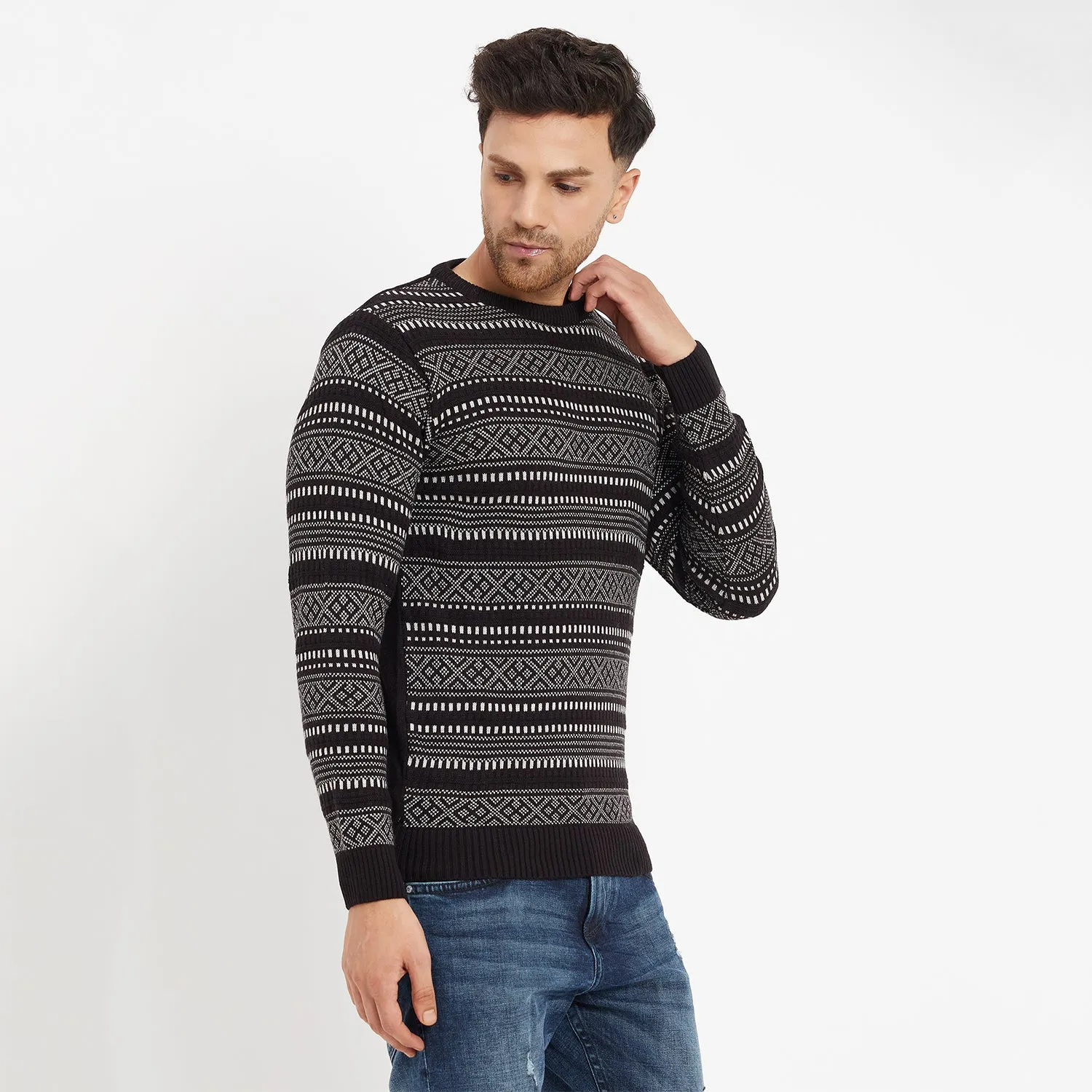 Duke Stardust Men Full Sleeve Round Neck Sweater (SDS2023)